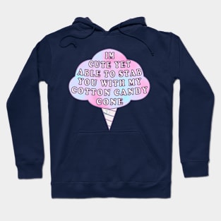 Pastel Goth cotton candy cone cute Hoodie